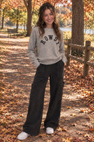 Project Social T Rowdy/Demure Reversible Sweatshirt in Heather Grey-sweatshirt-Project Social T-Deja Nu Boutique, Women's Fashion Boutique in Lampasas, Texas