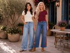 Project Social T The Ultimate Tee in Vintage White & Dark Cherry-T-Shirts-Project Social T-Deja Nu Boutique, Women's Fashion Boutique in Lampasas, Texas