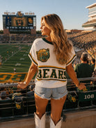 Queen of Sparkles Licensed Baylor Double Mascot Sweater V-Neck Tank-tank-Queen Of Sparkles-Deja Nu Boutique, Women's Fashion Boutique in Lampasas, Texas