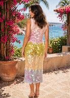 Queen of Sparkles Colorblock Zig Zag Pailette Knit Midi Dress-Midi Dresses-Queen Of Sparkles-Deja Nu Boutique, Women's Fashion Boutique in Lampasas, Texas