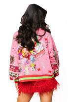 Queen of Sparkles Hot Pink Vintage Mrs. Claus Sleigh Sweatshirt-sweatshirt-Queen Of Sparkles-Deja Nu Boutique, Women's Fashion Boutique in Lampasas, Texas