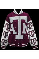 Queen of Sparkles Licensed Texas A&M Bomber Jacket-Jackets-Queen Of Sparkles-Deja Nu Boutique, Women's Fashion Boutique in Lampasas, Texas