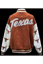 Queen of Sparkles Licensed Texas Bomber Jacket-Jackets-Queen Of Sparkles-Deja Nu Boutique, Women's Fashion Boutique in Lampasas, Texas