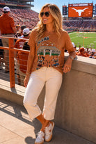 Queen of Sparkles Licensed Texas Stadium Tailgate Party Tee-T-Shirts-Queen Of Sparkles-Deja Nu Boutique, Women's Fashion Boutique in Lampasas, Texas