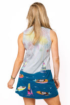 Queen of Sparkles Multi Firework Over Boats Tank Dress-mini dress-Queen Of Sparkles-Deja Nu Boutique, Women's Fashion Boutique in Lampasas, Texas