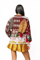 Queen of Sparkles Multi Rockefeller Center Button Up Cardigan-Cardigans & Kimonos-Queen Of Sparkles-Deja Nu Boutique, Women's Fashion Boutique in Lampasas, Texas