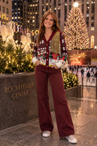 Queen of Sparkles Multi Rockefeller Center Button Up Cardigan-Cardigans & Kimonos-Queen Of Sparkles-Deja Nu Boutique, Women's Fashion Boutique in Lampasas, Texas