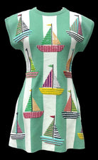 Queen of Sparkles Seafoam Striped Sailboat Knit Tank Dress-Dresses-Queen Of Sparkles-Deja Nu Boutique, Women's Fashion Boutique in Lampasas, Texas