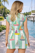 Queen of Sparkles Seafoam Striped Sailboat Knit Tank Dress-Dresses-Queen Of Sparkles-Deja Nu Boutique, Women's Fashion Boutique in Lampasas, Texas