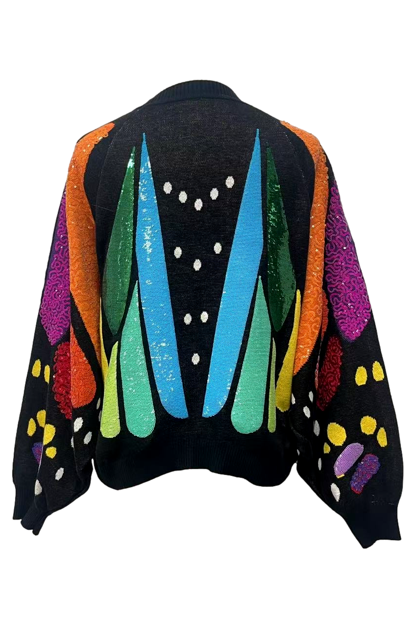 Queen of Sparkles Sequin Butterfly Wing Cardigan-Cardigans & Kimonos-Queen Of Sparkles-Deja Nu Boutique, Women's Fashion Boutique in Lampasas, Texas