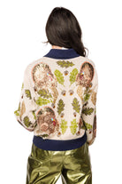 Queen of Sparkles Navy Trim Turkey, Leaf & Acorn Button Up Cardigan-Cardigans & Kimonos-Queen Of Sparkles-Deja Nu Boutique, Women's Fashion Boutique in Lampasas, Texas