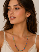 Rain Gold Multicolor Mixed Bead Candy Long 36" Necklace Set-Necklace-Rain Jewelry Collection-Deja Nu Boutique, Women's Fashion Boutique in Lampasas, Texas