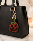 Rhinestone Pumpkin & Jack-O’-Lantern Purse Charm Keyring-purse charm-Deja Nu-Deja Nu Boutique, Women's Fashion Boutique in Lampasas, Texas
