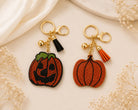 Rhinestone Pumpkin & Jack-O’-Lantern Purse Charm Keyring-purse charm-Deja Nu-Deja Nu Boutique, Women's Fashion Boutique in Lampasas, Texas