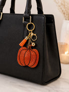 Rhinestone Pumpkin & Jack-O’-Lantern Purse Charm Keyring-purse charm-Deja Nu-Deja Nu Boutique, Women's Fashion Boutique in Lampasas, Texas