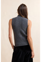 Sadie & Sage Shelby Embellished Sweater Vest in Charcoal-Vest-Sadie & Sage-Deja Nu Boutique, Women's Fashion Boutique in Lampasas, Texas