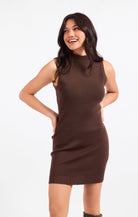 Sadie & Sage Going Places Mini Dress in Chocolate-mini dress-Sadie & Sage-Deja Nu Boutique, Women's Fashion Boutique in Lampasas, Texas