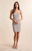 Sadie & Sage Luster Sequin Mini Dress in Silver-mini dress-Sadie & Sage-Deja Nu Boutique, Women's Fashion Boutique in Lampasas, Texas