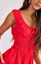 Sage The Label Ariel Smocked Mini Dress-mini dress-Sage The Label-Deja Nu Boutique, Women's Fashion Boutique in Lampasas, Texas