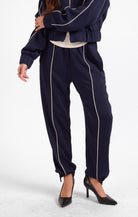 Sage the Label Bike Ride Joggers in Navy Ivory-Joggers-Sage The Label-Deja Nu Boutique, Women's Fashion Boutique in Lampasas, Texas