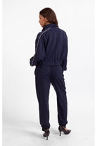 Sage the Label Bike Ride Track Jacket in Navy Ivory-Jackets-Sage The Label-Deja Nu Boutique, Women's Fashion Boutique in Lampasas, Texas