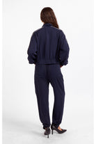 Sage the Label Bike Ride Track Jacket in Navy Ivory-Jackets-Sage The Label-Deja Nu Boutique, Women's Fashion Boutique in Lampasas, Texas