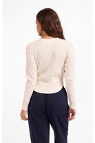 Sage the Label Esther Crew Neck Top in Ivory-Tops-Sage The Label-Deja Nu Boutique, Women's Fashion Boutique in Lampasas, Texas