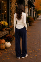 Sage the Label Esther Crew Neck Top in Ivory-Tops-Sage The Label-Deja Nu Boutique, Women's Fashion Boutique in Lampasas, Texas