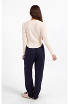 Sage the Label Esther Crew Neck Top in Ivory-Tops-Sage The Label-Deja Nu Boutique, Women's Fashion Boutique in Lampasas, Texas
