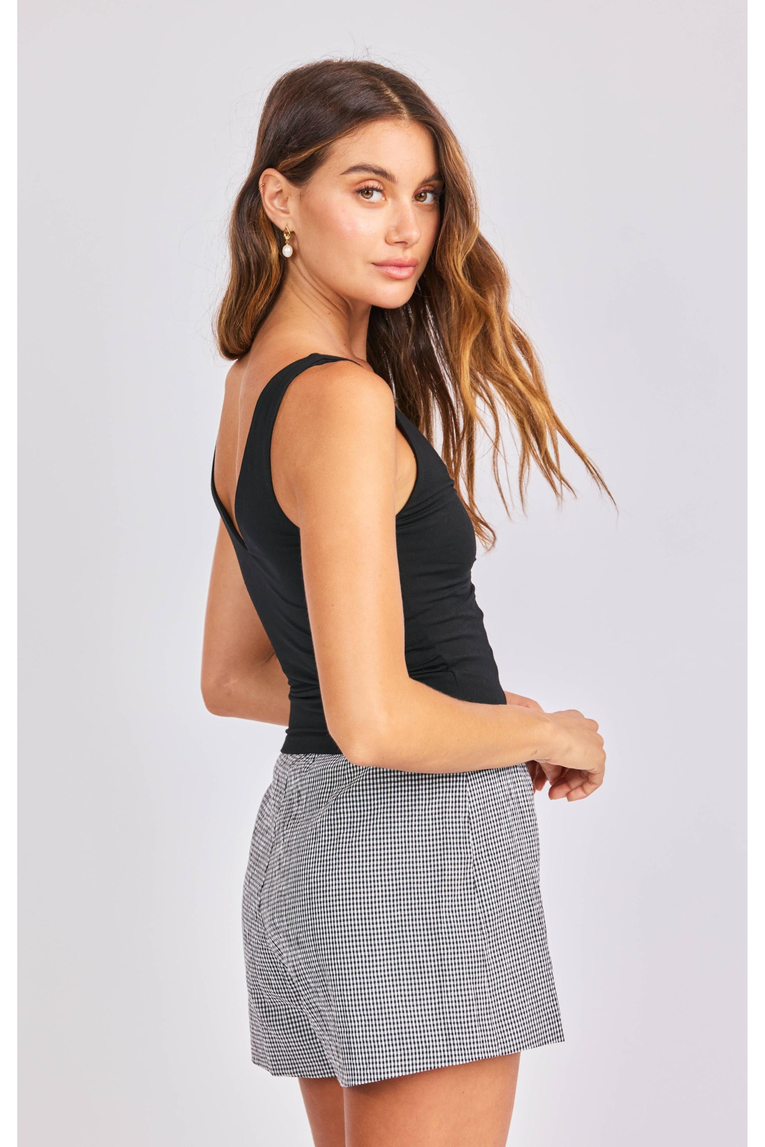 Sage the Label Skipper Knit Tank – Black-Camis/Tanks-Sage The Label-Deja Nu Boutique, Women's Fashion Boutique in Lampasas, Texas