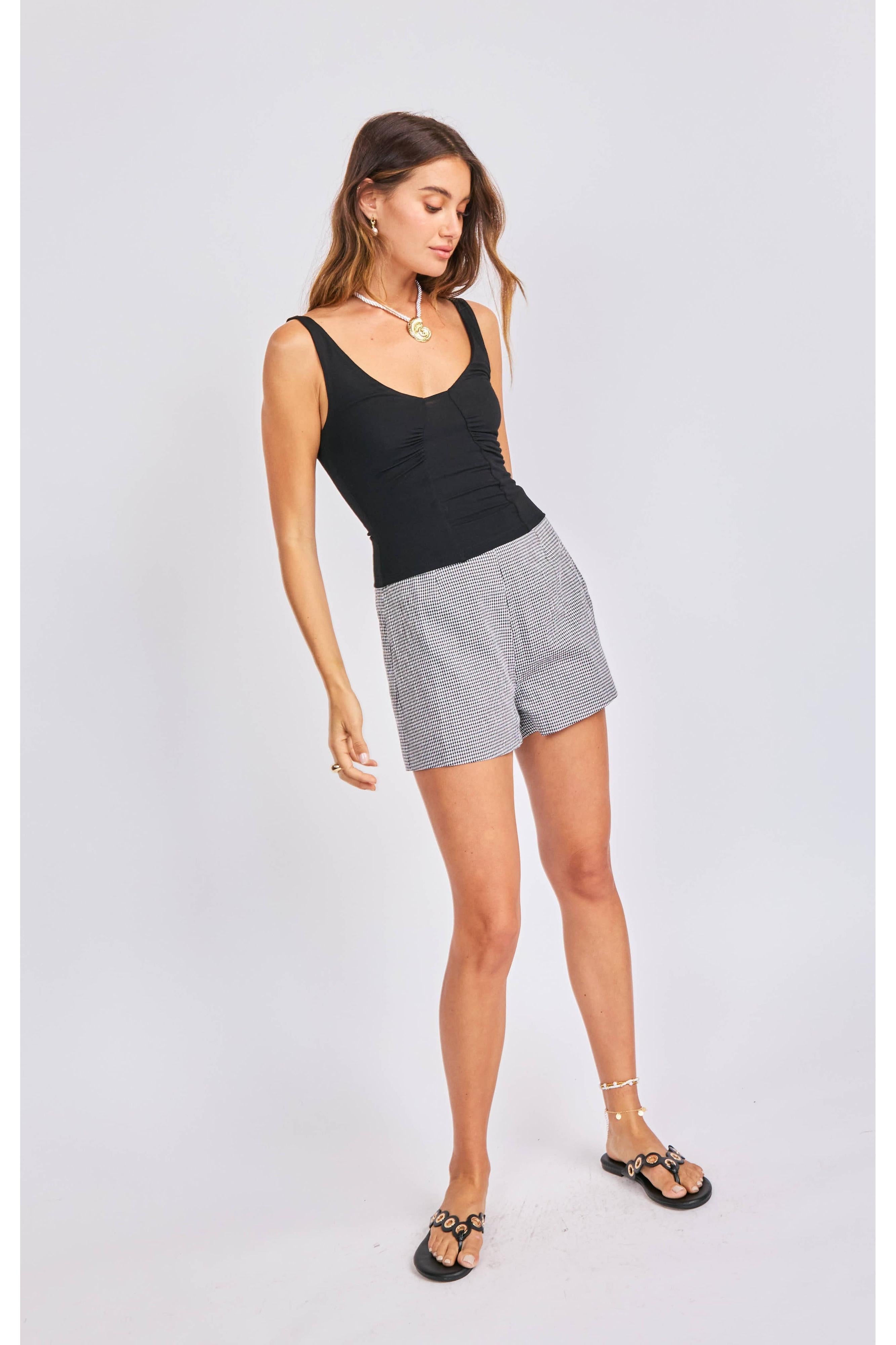 Sage the Label Skipper Knit Tank – Black-Camis/Tanks-Sage The Label-Deja Nu Boutique, Women's Fashion Boutique in Lampasas, Texas