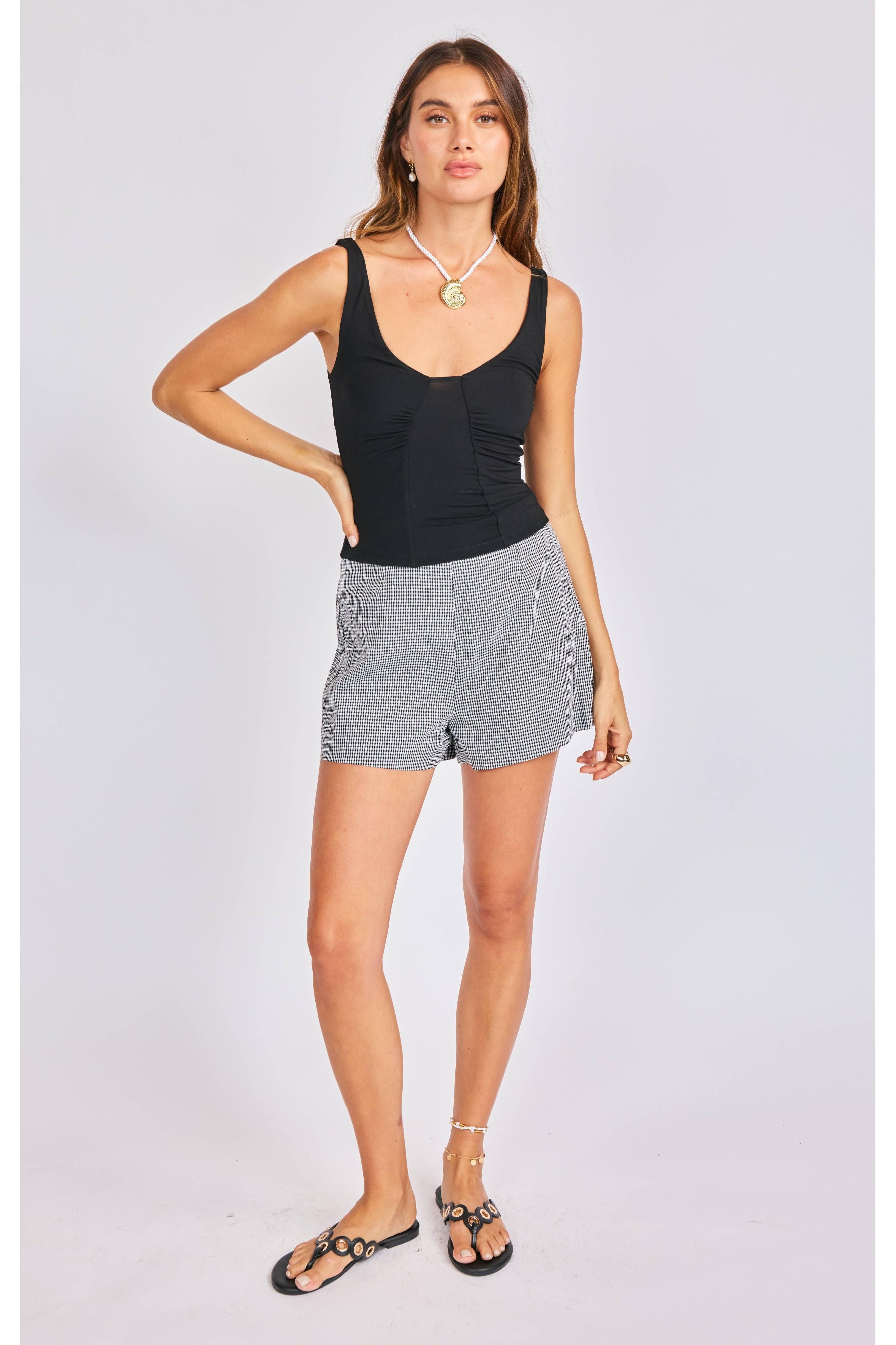 Sage the Label Skipper Knit Tank – Black-Camis/Tanks-Sage The Label-Deja Nu Boutique, Women's Fashion Boutique in Lampasas, Texas