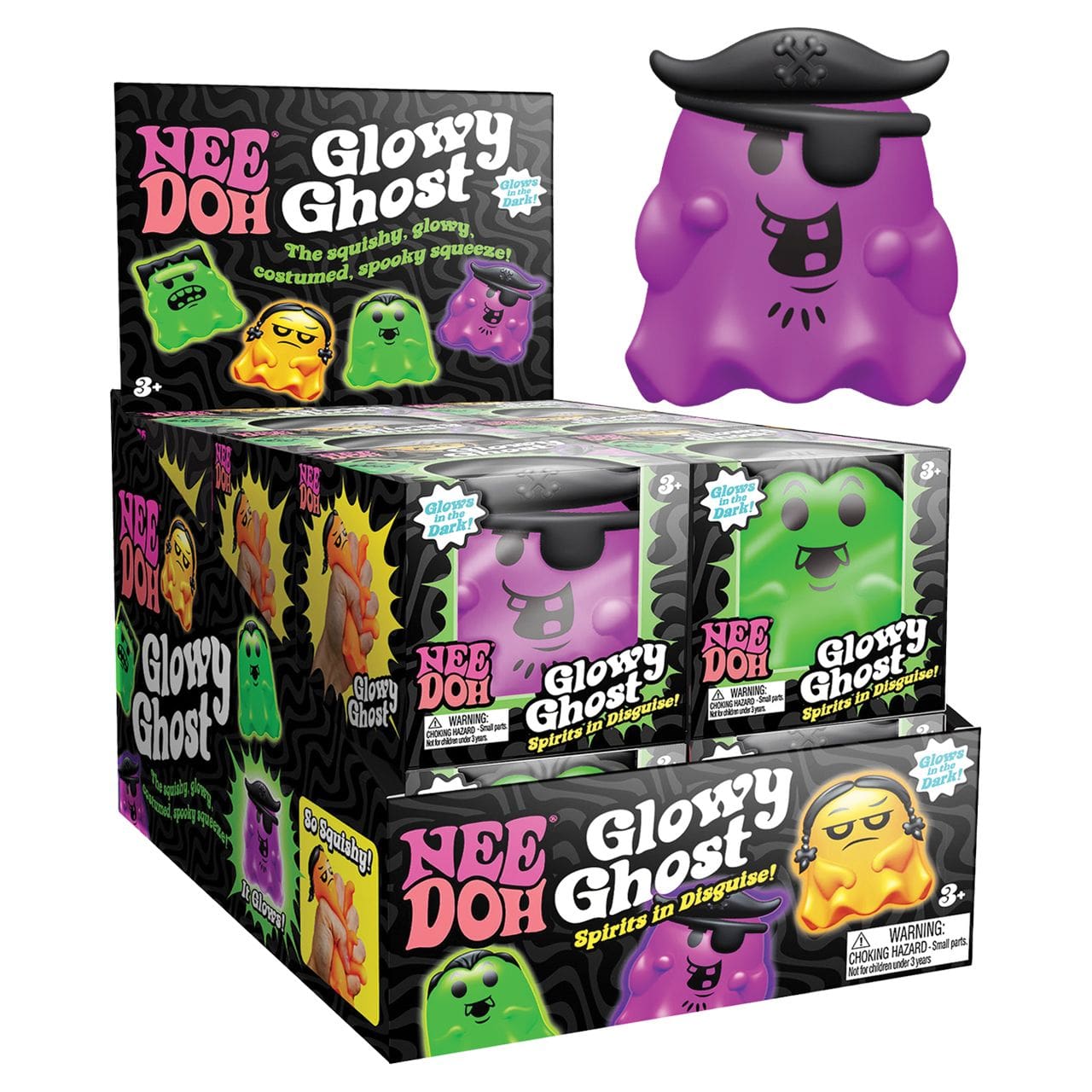 Schylling NeeDoh Glowy Ghost-Fidget & Sensory Toys-NeeDoh-Deja Nu Boutique, Women's Fashion Boutique in Lampasas, Texas