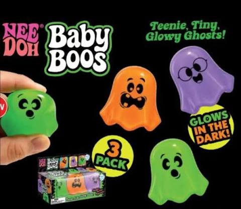 Schylling NeeDoh NeeDohween Baby Boos Glow in the Dark 3 Pack-Fidget & Sensory Toys-NeeDoh-Deja Nu Boutique, Women's Fashion Boutique in Lampasas, Texas