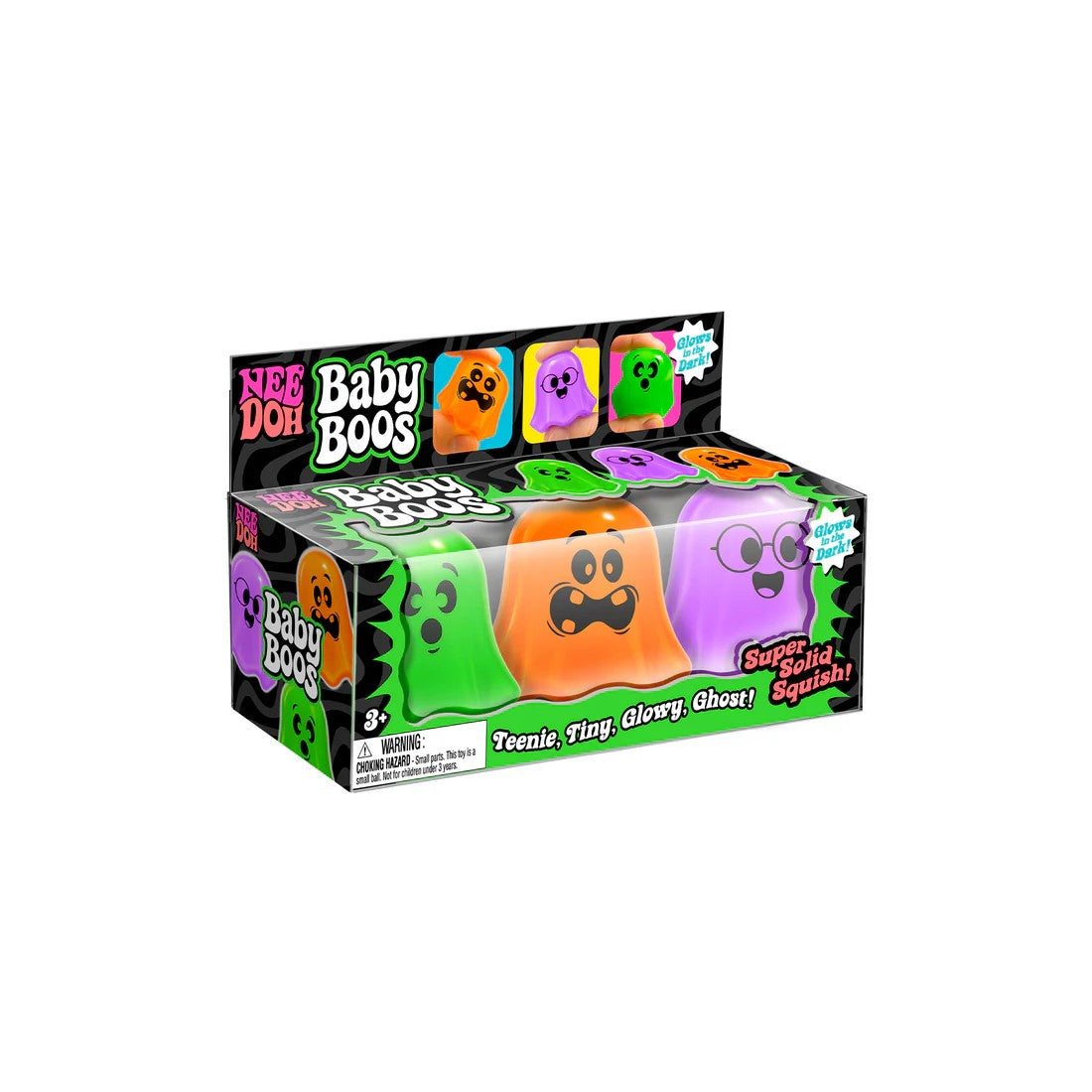 Schylling NeeDoh NeeDohween Baby Boos Glow in the Dark 3 Pack-Fidget & Sensory Toys-NeeDoh-Deja Nu Boutique, Women's Fashion Boutique in Lampasas, Texas