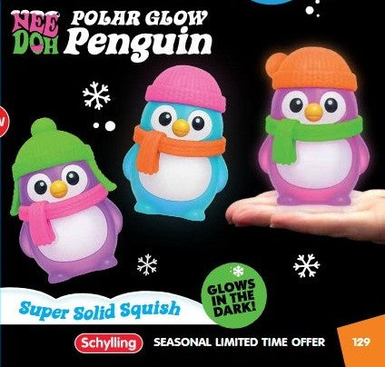 Schylling NeeDoh® Polar Glow Penguin-Fidget & Sensory Toys-NeeDoh-Deja Nu Boutique, Women's Fashion Boutique in Lampasas, Texas