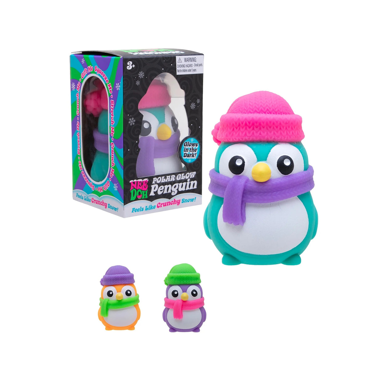 Schylling NeeDoh® Polar Glow Penguin-Fidget & Sensory Toys-NeeDoh-Deja Nu Boutique, Women's Fashion Boutique in Lampasas, Texas