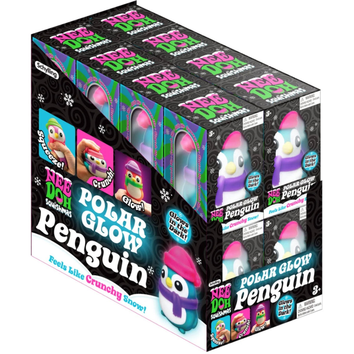 Schylling NeeDoh® Polar Glow Penguin-Fidget & Sensory Toys-NeeDoh-Deja Nu Boutique, Women's Fashion Boutique in Lampasas, Texas