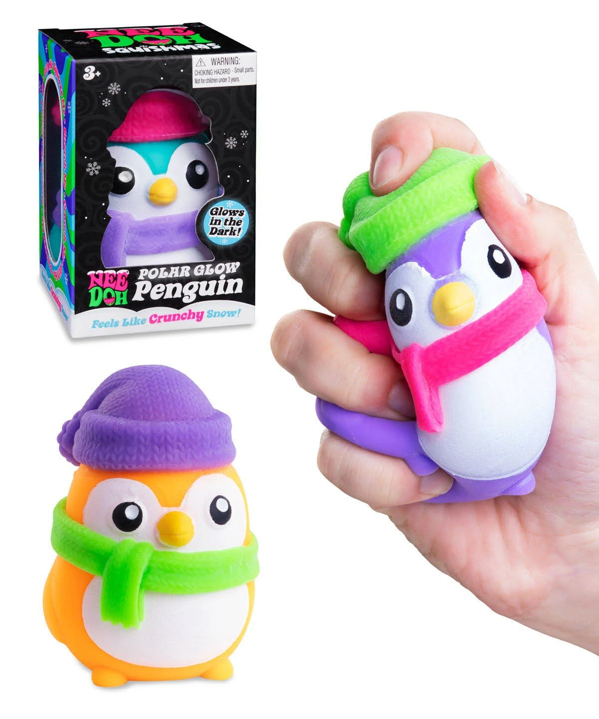 Schylling NeeDoh® Polar Glow Penguin-Fidget & Sensory Toys-NeeDoh-Deja Nu Boutique, Women's Fashion Boutique in Lampasas, Texas