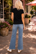 Tempo Paris Rhinestone Tee in Black-T-Shirts-Tempo Paris-Deja Nu Boutique, Women's Fashion Boutique in Lampasas, Texas