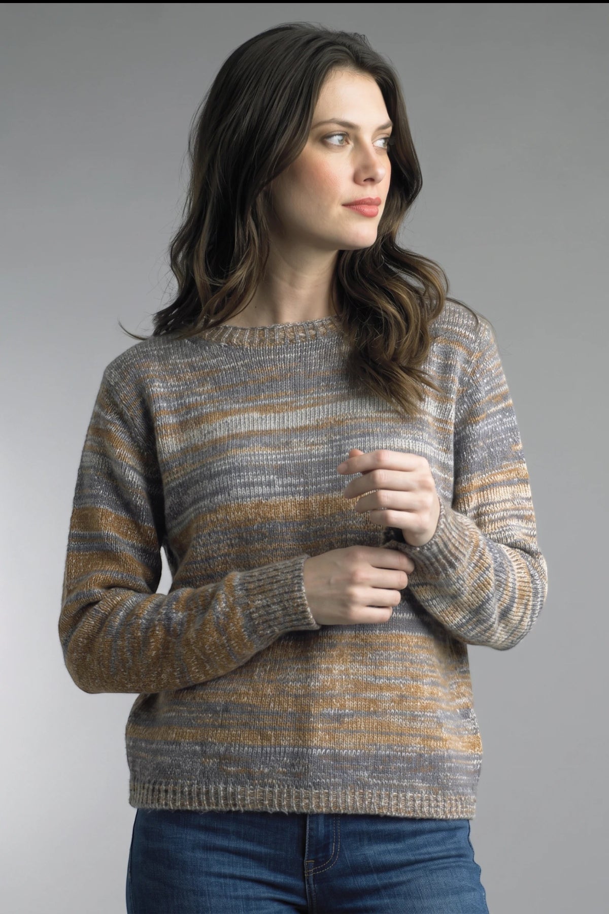Tempo Paris Rust Space Dye Sweater-Sweaters-Tempo Paris-Deja Nu Boutique, Women's Fashion Boutique in Lampasas, Texas