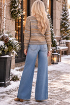 Tempo Paris Rust Space Dye Sweater-Sweaters-Tempo Paris-Deja Nu Boutique, Women's Fashion Boutique in Lampasas, Texas