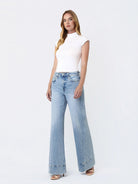 Vervet by Flying Monkey High Rise Extreme Wide Leg Jeans in April’s Daydream-Jeans-Vervet by Flying Monkey-Deja Nu Boutique, Women's Fashion Boutique in Lampasas, Texas