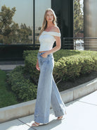 Vervet by Flying Monkey High Rise Extreme Wide Leg Jeans in April’s Daydream-Jeans-Vervet by Flying Monkey-Deja Nu Boutique, Women's Fashion Boutique in Lampasas, Texas