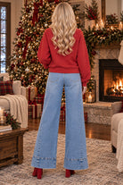 Vervet by Flying Monkey High Rise Extreme Wide Leg Jeans in April’s Daydream-Jeans-Vervet by Flying Monkey-Deja Nu Boutique, Women's Fashion Boutique in Lampasas, Texas