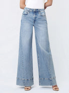 Vervet by Flying Monkey High Rise Extreme Wide Leg Jeans in April’s Daydream-Jeans-Vervet by Flying Monkey-Deja Nu Boutique, Women's Fashion Boutique in Lampasas, Texas