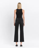 Vervet by Flying Monkey High Rise Rhinestone Detail Slim Wide Jeans in Openness-Jeans-Vervet by Flying Monkey-Deja Nu Boutique, Women's Fashion Boutique in Lampasas, Texas
