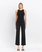 Vervet by Flying Monkey High Rise Rhinestone Detail Slim Wide Jeans in Openness-Jeans-Vervet by Flying Monkey-Deja Nu Boutique, Women's Fashion Boutique in Lampasas, Texas