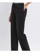 Vervet by Flying Monkey High Rise Rhinestone Detail Slim Wide Jeans in Openness-Jeans-Vervet by Flying Monkey-Deja Nu Boutique, Women's Fashion Boutique in Lampasas, Texas