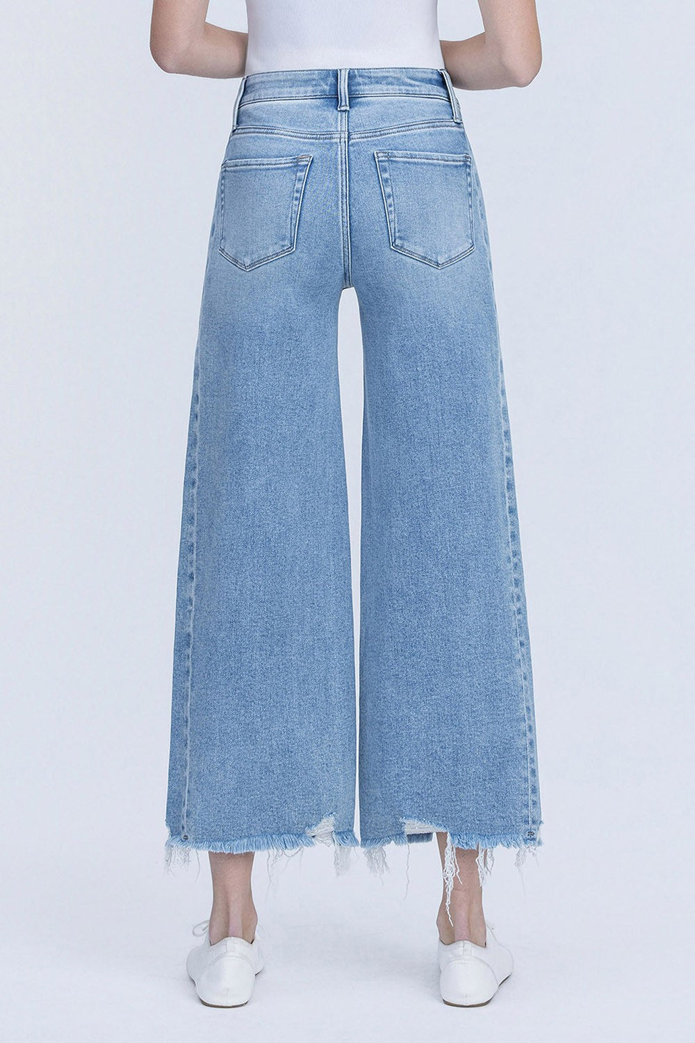Vervet by Flying Monkey Idyllic High Rise Side Panel Crop Wide Leg Jeans-Jeans-Vervet by Flying Monkey-Deja Nu Boutique, Women's Fashion Boutique in Lampasas, Texas